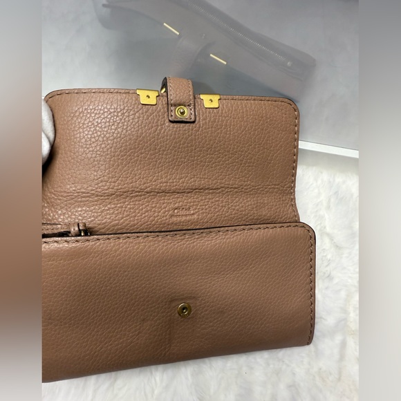 CHLOE Beige Leather Full Wallet - Picture 7 of 14